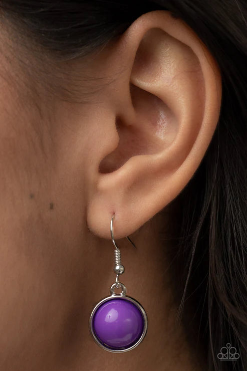 Paparazzi ♥ Eye of the BEAD-holder - Purple ♥ Necklace