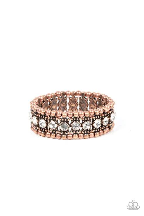 Paparazzi ♥ Ritzy Reboot - Copper ♥ Bracelet