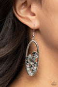 Paparazzi ♥ Prismatic Poker Face - Silver ♥ Earrings
