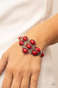 Paparazzi ♥ Color Wheel Garden - Red ♥ Bracelet