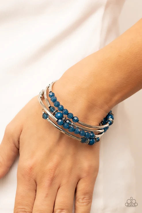 Paparazzi ♥ Vividly Vintage - Blue ♥ Bracelet