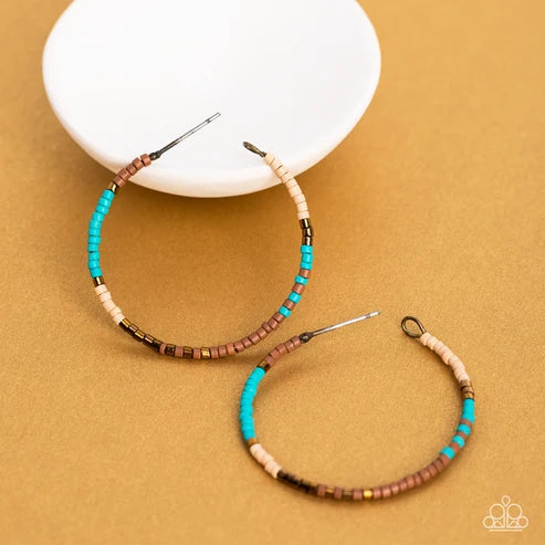 Paparazzi ♥ Joshua Tree Tourist - Brass ♥ Earrings