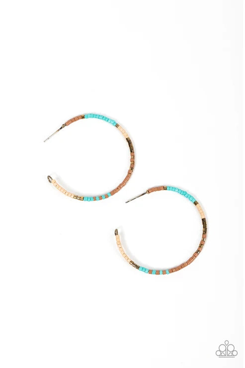 Paparazzi ♥ Joshua Tree Tourist - Brass ♥ Earrings
