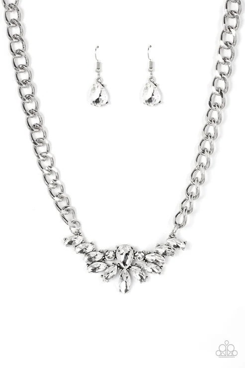 Paparazzi ♥ Come at Me - White ♥ Necklace