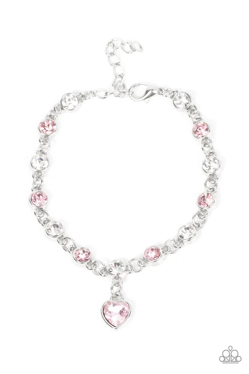 Paparazzi ♥ Truly Lovely - Pink ♥ Bracelet