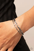 Paparazzi ♥ Block Bash - Silver ♥ Bracelet