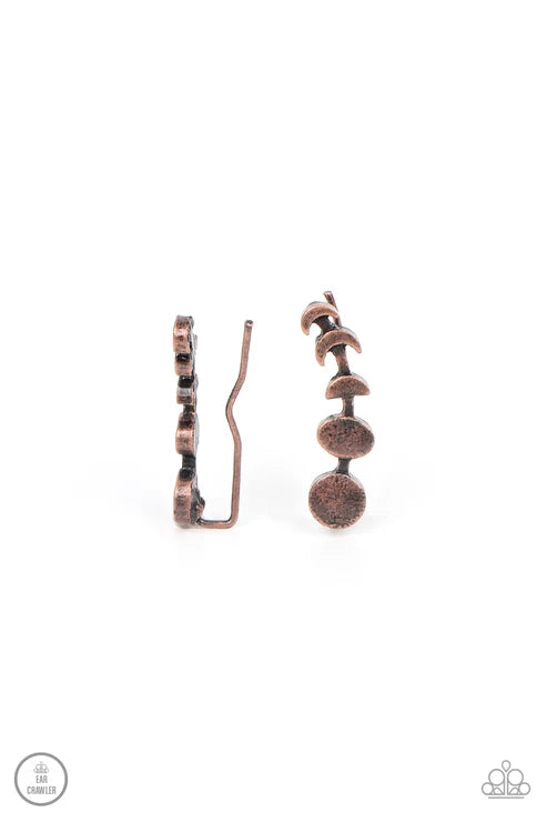 Paparazzi ♥ Its Just a Phase - Copper ♥ Post Earrings