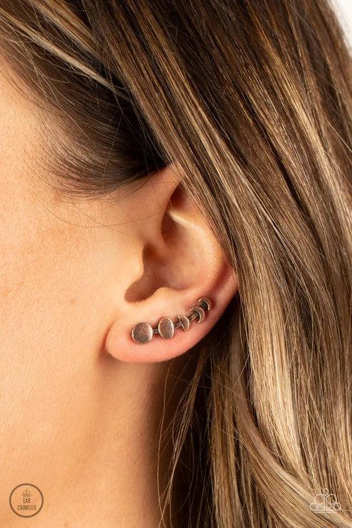 Paparazzi ♥ Its Just a Phase - Copper ♥ Post Earrings
