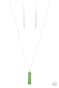 Paparazzi ♥ Set in GEMSTONE - Green ♥ Necklace