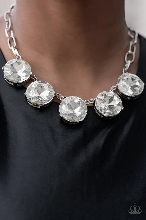 Paparazzi ♥ Limelight Luxury - White ♥ Necklace