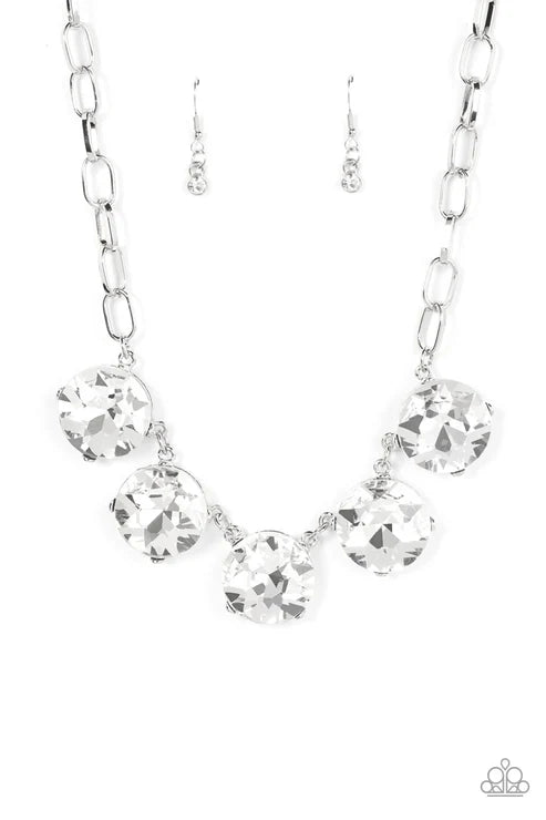 Paparazzi ♥ Limelight Luxury - White ♥ Necklace