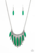 Paparazzi ♥ Bohemian Breeze - Green ♥ Necklace