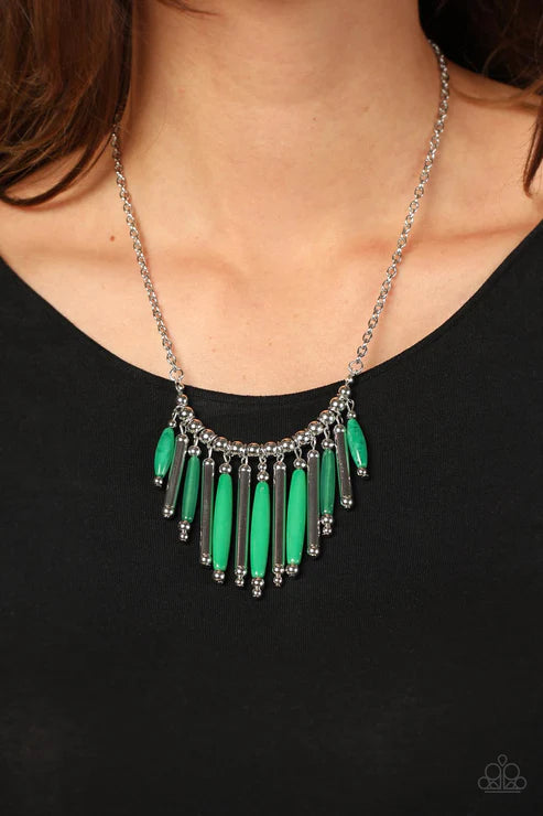 Paparazzi ♥ Bohemian Breeze - Green ♥ Necklace
