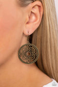 Paparazzi ♥ Mandala Meditation - Brass ♥ Earrings