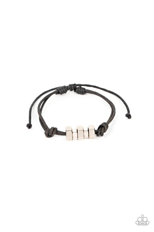 Paparazzi ♥ Bolt Out - Black ♥ Bracelet