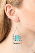 Paparazzi ♥ Tribal Tapestry - Blue ♥ Earrings