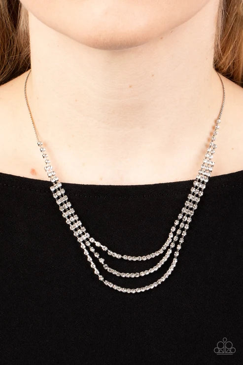 Paparazzi ♥ Surreal Sparkle - White ♥ Necklace