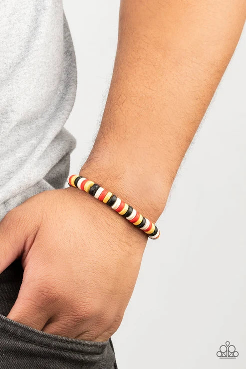 Paparazzi ♥ Rural Rocker - Red ♥ Bracelet