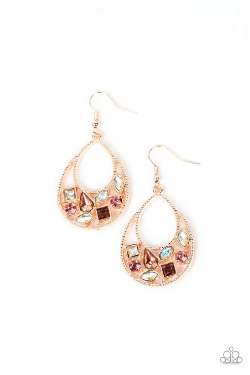Paparazzi ♥ Regal Recreation - Gold ♥ Earrings