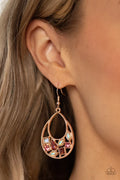 Paparazzi ♥ Regal Recreation - Gold ♥ Earrings