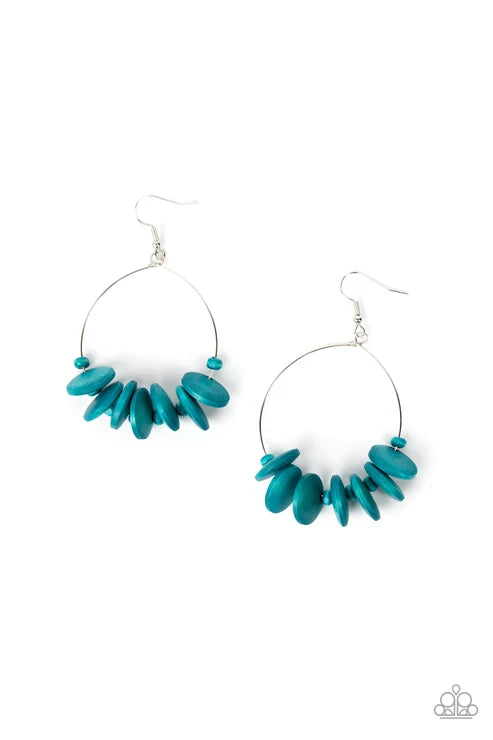 Paparazzi ♥ Surf Camp - Blue ♥ Earrings