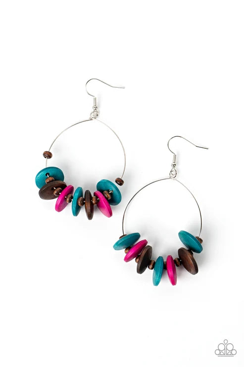 Paparazzi ♥ Surf Camp - Multi ♥ Earrings