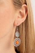 Paparazzi ♥ Ocean Orchard - Orange ♥ Earrings