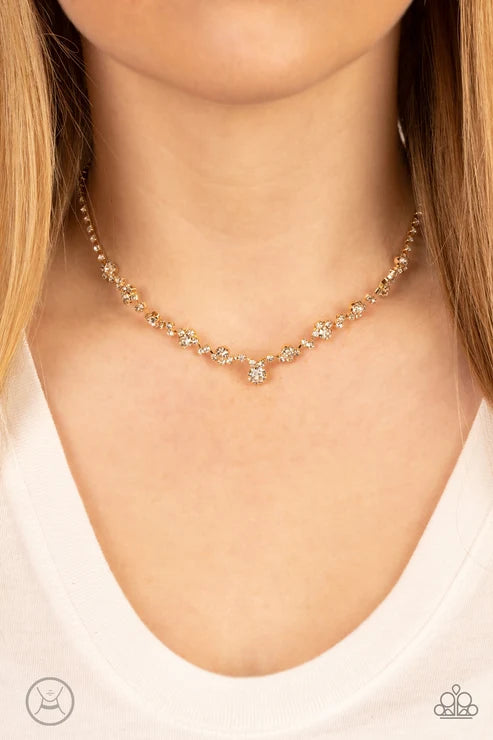 Paparazzi ♥ Regal Rebel - Gold ♥ Necklace