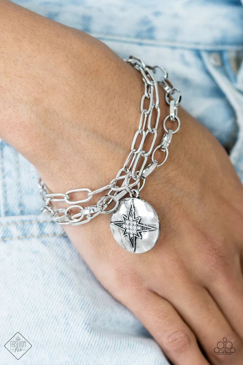 Paparazzi ♥ True North Twinkle - White ♥ Bracelet