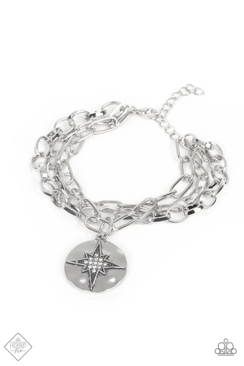 Paparazzi ♥ True North Twinkle - White ♥ Bracelet