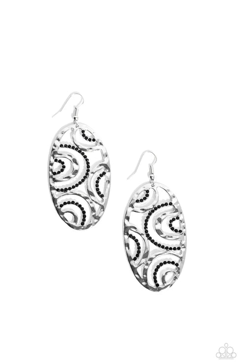 Paparazzi ♥ Seize the DAZE - Black ♥ Earrings