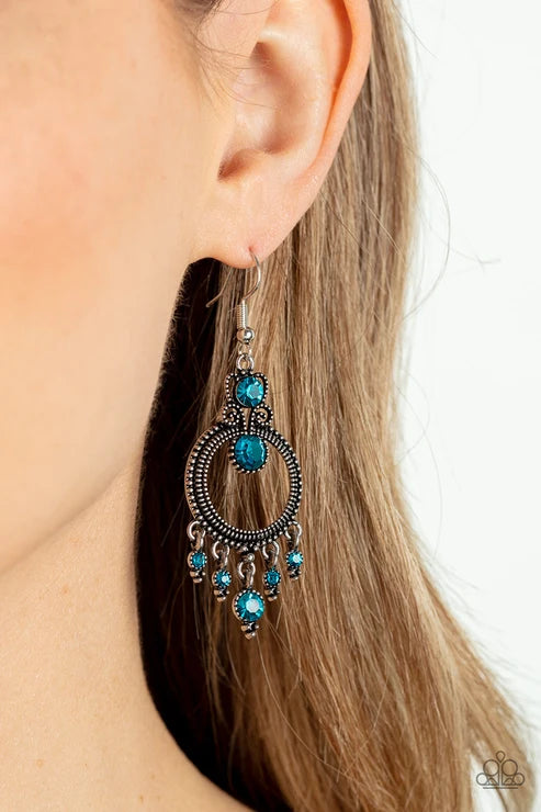 Paparazzi ♥ Palace Politics - Blue ♥ Earrings