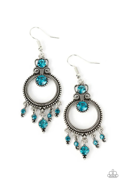 Paparazzi ♥ Palace Politics - Blue ♥ Earrings