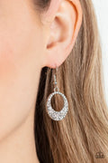 Paparazzi ♥ Showroom Sizzle - White ♥ Earrings