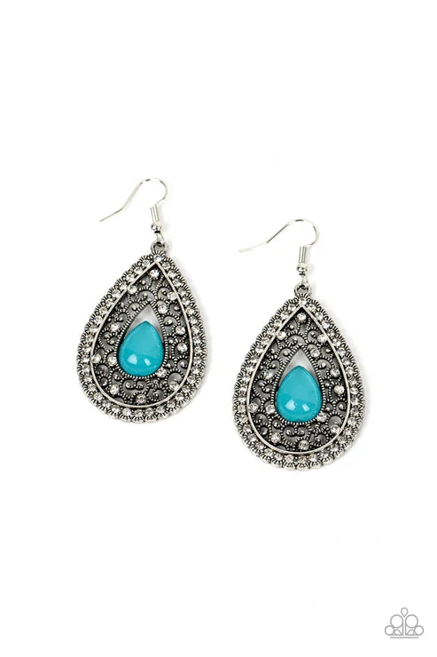 Paparazzi ♥ Cloud Nine Couture - Blue ♥ Earrings