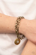 Paparazzi ♥ True North Twinkle - Brass ♥ Bracelet