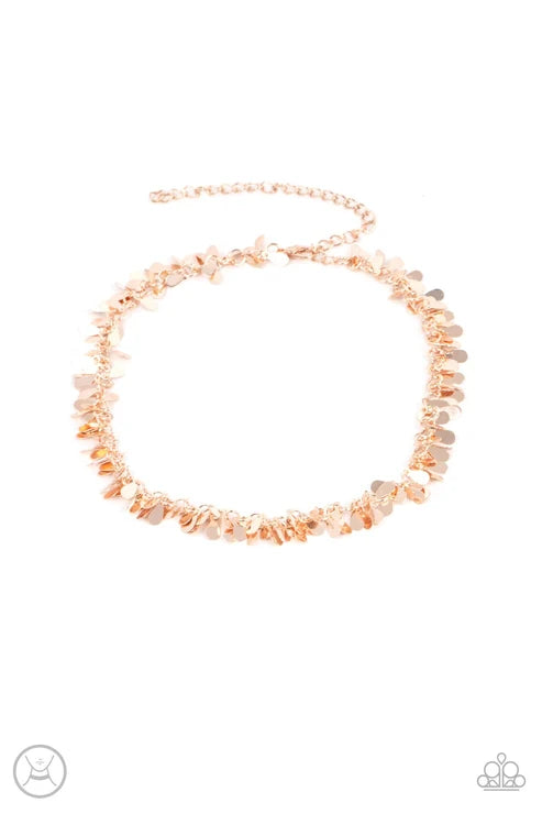 Paparazzi ♥ Surreal Shimmer - Rose Gold ♥ Necklace
