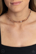 Paparazzi ♥ Surreal Shimmer - Rose Gold ♥ Necklace