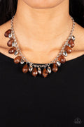 Paparazzi ♥ Summertime Tryst - Brown ♥ Necklace