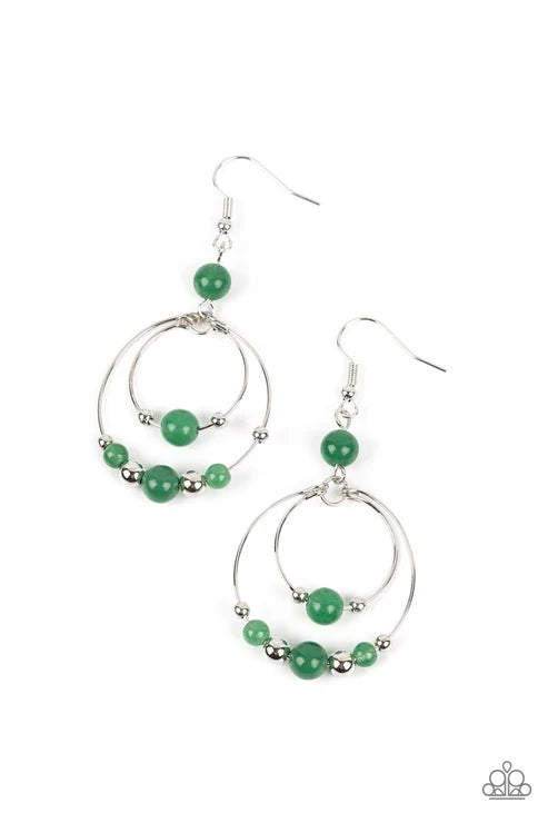 Paparazzi ♥ Eco Eden - Green ♥ Earrings
