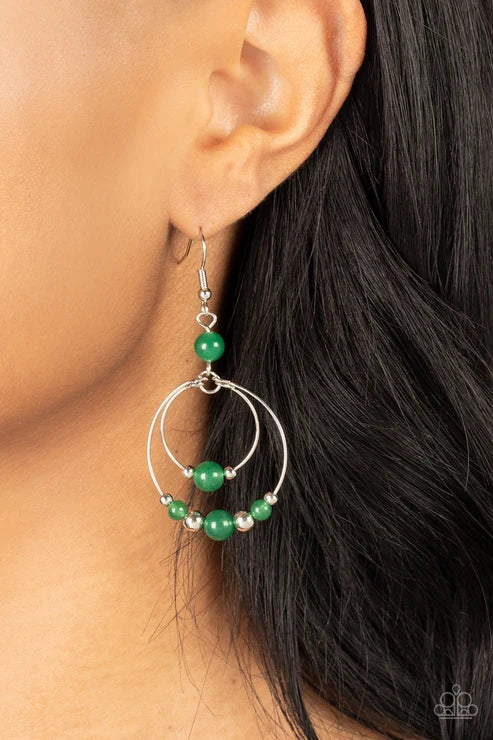 Paparazzi ♥ Eco Eden - Green ♥ Earrings