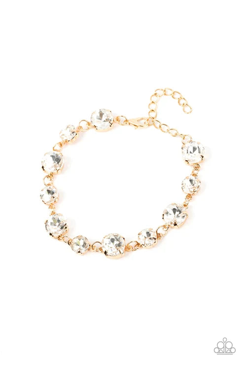 Paparazzi ♥ Bippity Boppity BLING - Gold ♥ Bracelet