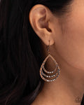 Paparazzi ♥ Sojourn Shimmer - Copper ♥ Earrings