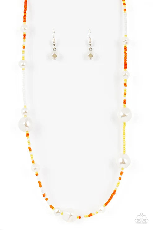 Paparazzi ♥ Modern Marina - Orange ♥ Necklace