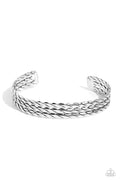 Paparazzi ♥ Come to Grips - Silver ♥ Mens Bracelet