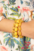 Paparazzi ♥ High Tide Hammock - Yellow ♥ Bracelet