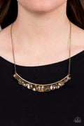 Paparazzi ♥ The Only SMOKE-SHOW in Town - Brass ♥ Necklace