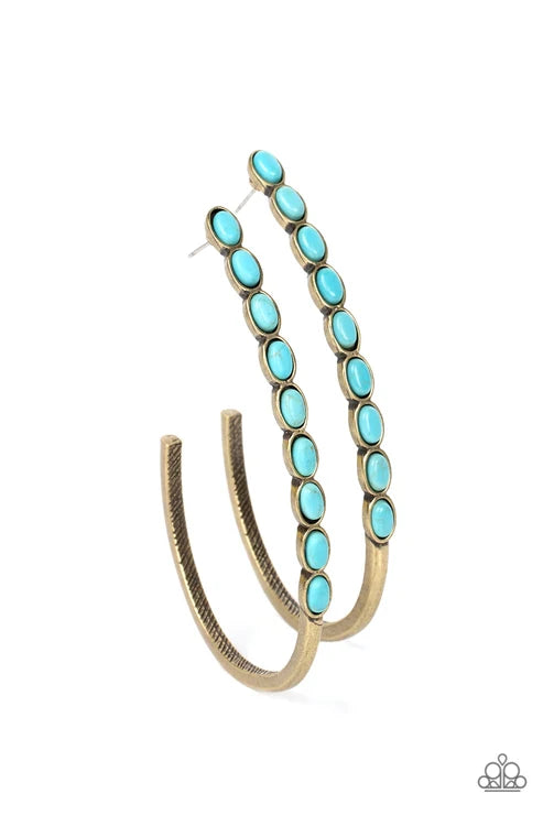 Paparazzi ♥ Artisan Soul - Brass ♥ Earrings