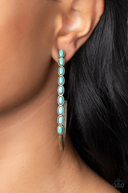Paparazzi ♥ Artisan Soul - Brass ♥ Earrings