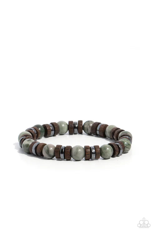 Paparazzi ♥ Earthy Empath - Green ♥ Bracelet